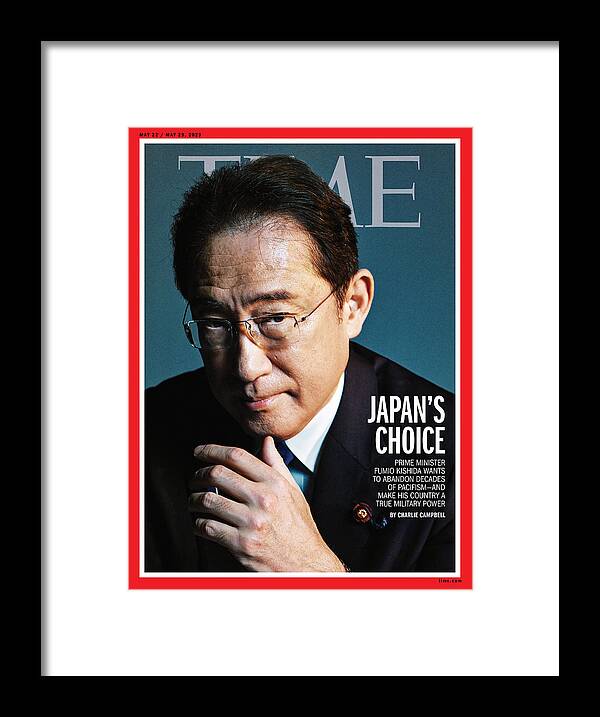 Japan's Choice Framed Print featuring the photograph Japan's Choice - Prime Minister Fumio Kishida by Photograph by Ko Tsuchiya for TIME