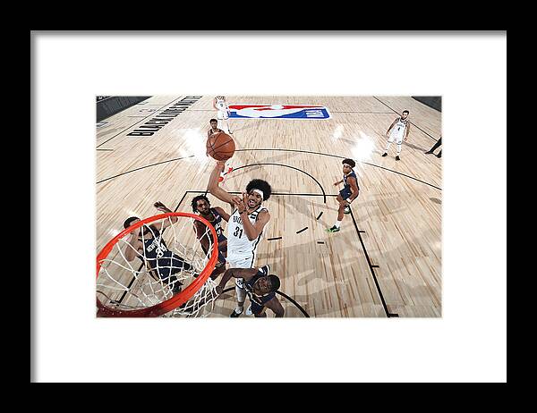 Nba Pro Basketball Framed Print featuring the photograph Jarrett Allen by Joe Murphy