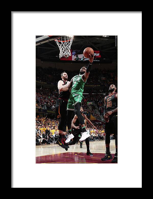 Playoffs Framed Print featuring the photograph Jaylen Brown by Nathaniel S. Butler