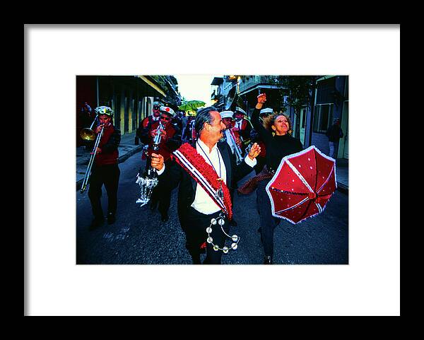 Jazz Framed Print featuring the photograph Jazz Funeral - French Quarter, New Orleans, Louisiana by Earth And Spirit