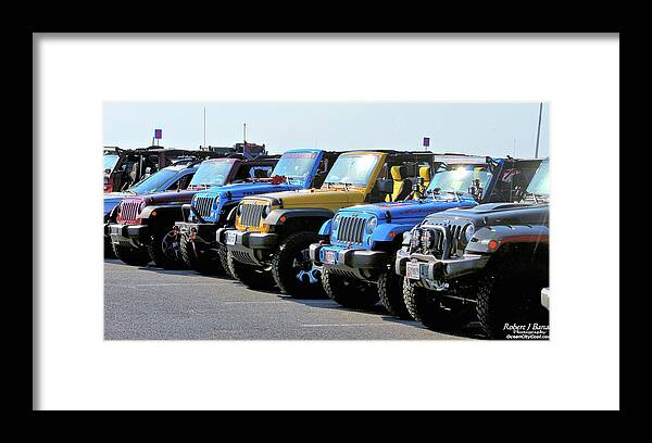 Jeeps Framed Print featuring the photograph Jeeps of Jeep Week 2016 by Robert Banach