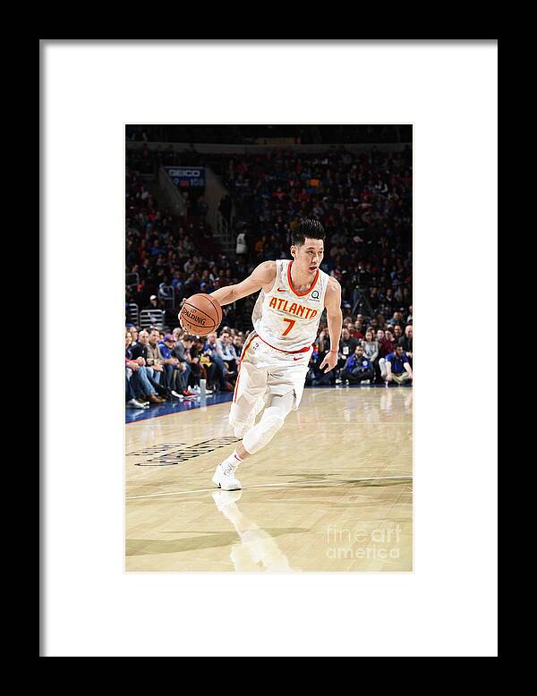 Nba Pro Basketball Framed Print featuring the photograph Jeremy Lin by David Dow