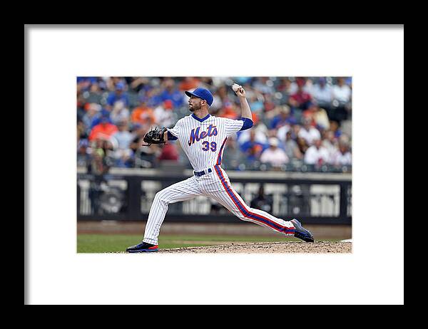 American League Baseball Framed Print featuring the photograph Jerry Blevins by Adam Hunger
