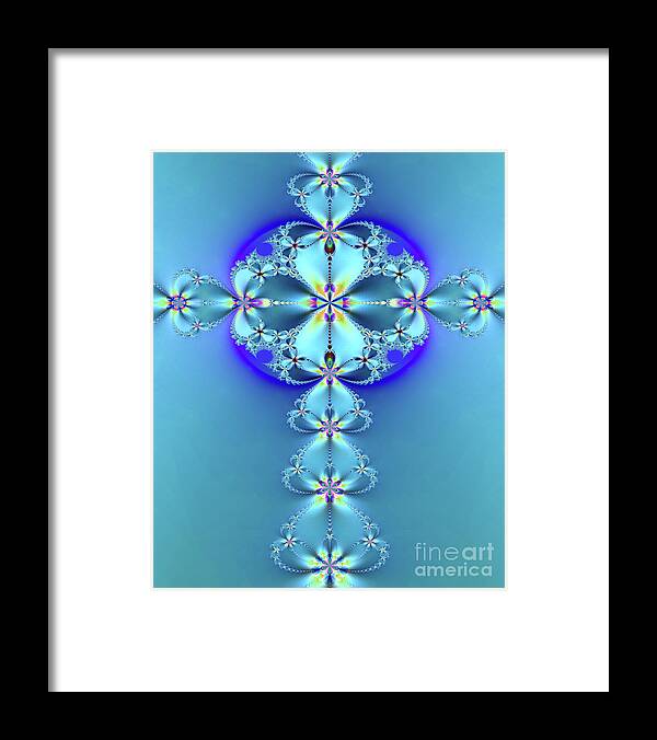 Abstract Framed Print featuring the photograph Jesus Cross by Kerri Mortenson