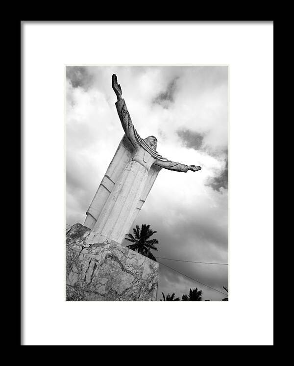 Statue Framed Print featuring the photograph Jesus of Colon by Fotografia Inc.