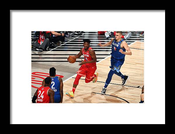 Nba Pro Basketball Framed Print featuring the photograph Jimmy Butler by Garrett Ellwood