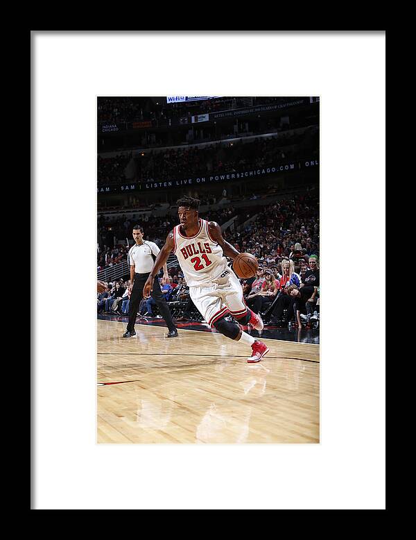 Nba Pro Basketball Framed Print featuring the photograph Jimmy Butler by Joe Robbins