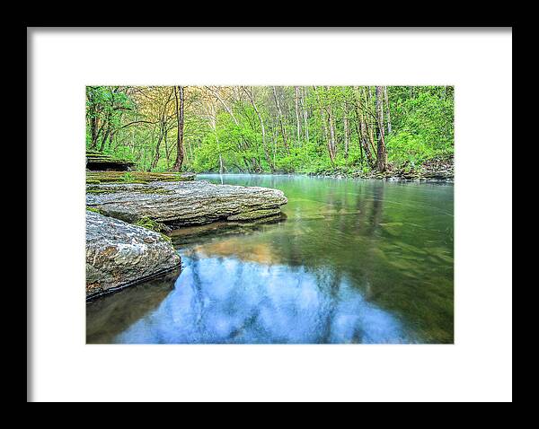 Creek Framed Print featuring the photograph Morning Silence by Ed Newell