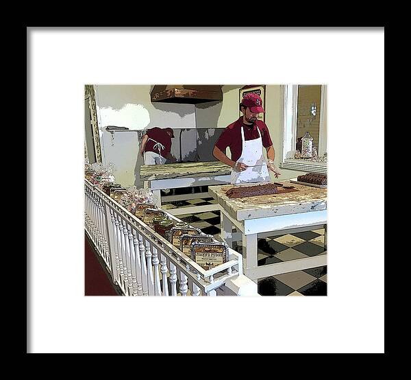 Fudge Framed Print featuring the photograph Joann's Fudge in Mackinac by Diane Lindon Coy