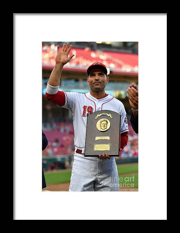 Great American Ball Park Framed Print featuring the photograph Joey Votto by Jamie Sabau