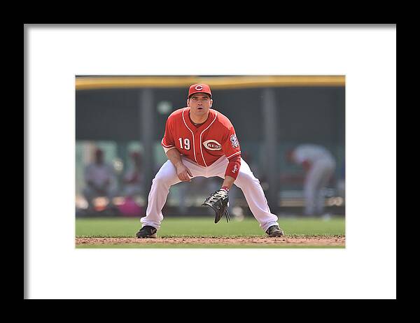 Great American Ball Park Framed Print featuring the photograph Joey Votto by Leon Halip
