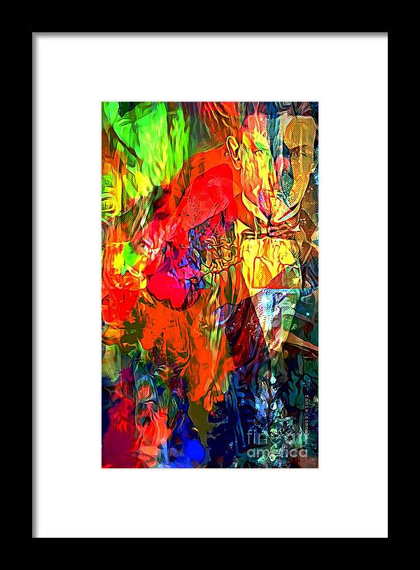  Framed Print featuring the mixed media John Brown by Fania Simon