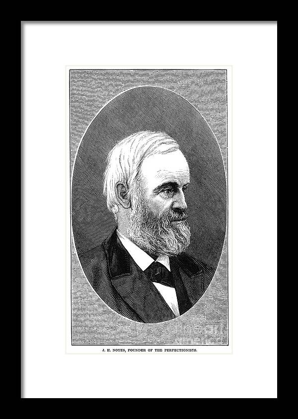 1875 Framed Print featuring the drawing John Humphrey Noyes by Granger