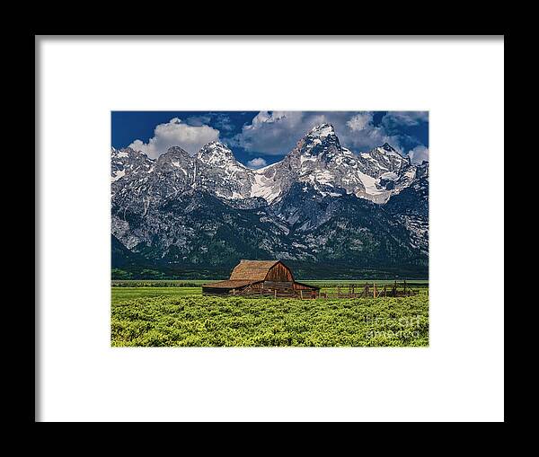 Historic District Framed Print featuring the photograph John Moulton Barn by Nick Zelinsky Jr
