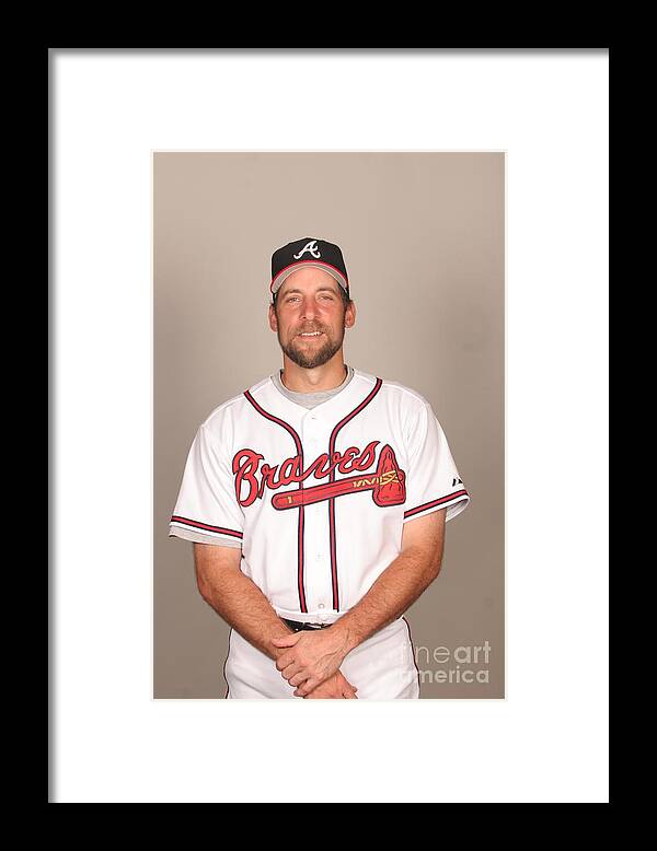 Media Day Framed Print featuring the photograph John Smoltz by Tony Firriolo