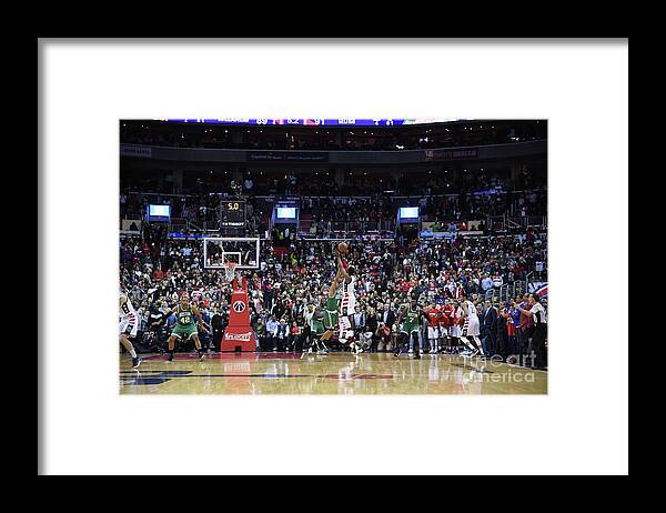 Playoffs Framed Print featuring the photograph John Wall by Brian Babineau