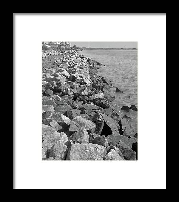 Rocks Framed Print featuring the photograph Johnson Rocks, Gould's Inlet, 1986 by John Simmons