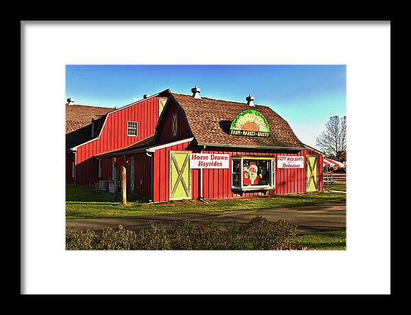 Building Framed Print featuring the photograph Johnsons Farm by Louis Dallara