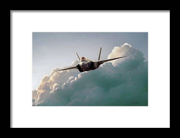 Aviation Framed Print featuring the digital art Joint Strike Fighter F-35 by Peter Chilelli