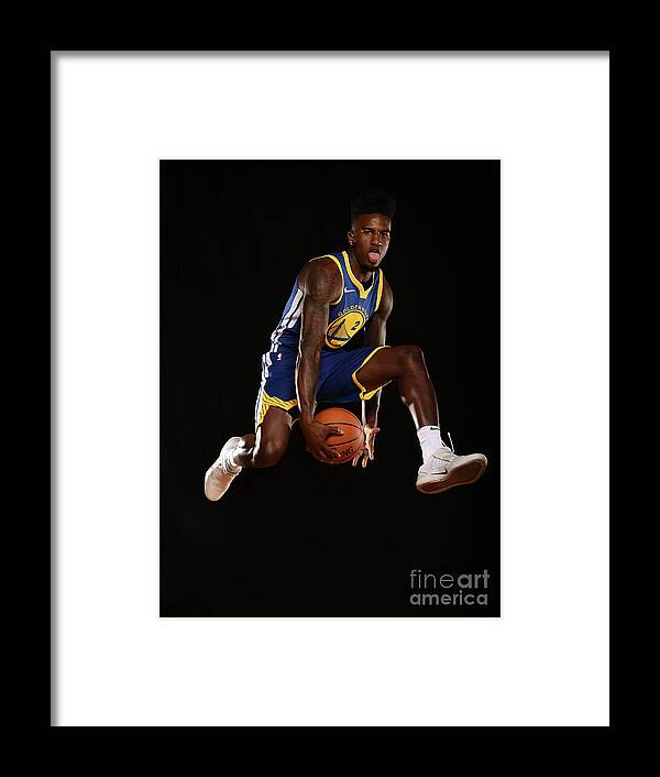 Nba Pro Basketball Framed Print featuring the photograph Jordan Bell by Brian Babineau