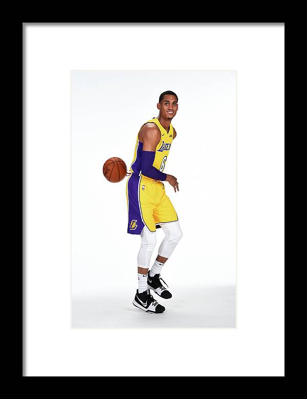 Media Day Framed Print featuring the photograph Jordan Clarkson by Andrew D. Bernstein