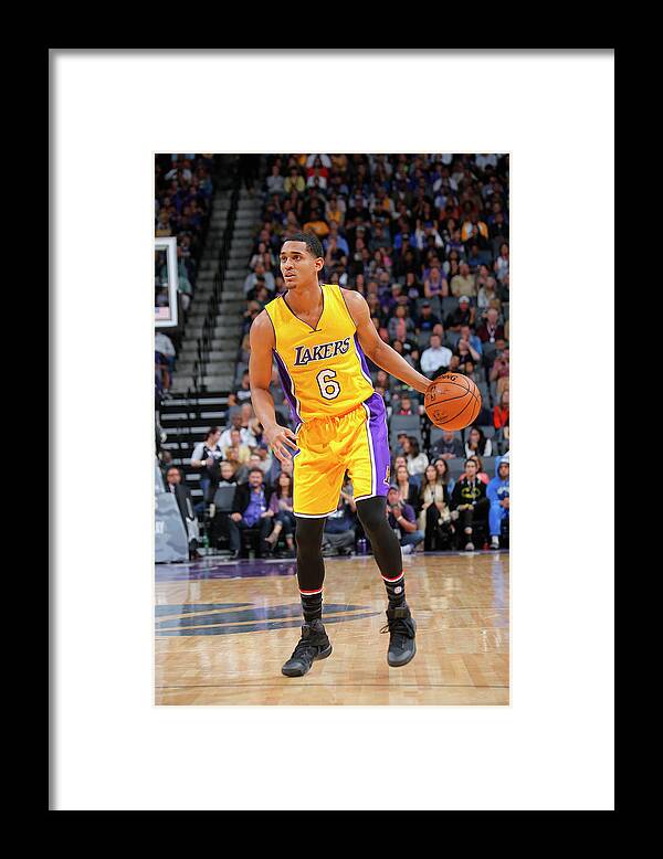 Nba Pro Basketball Framed Print featuring the photograph Jordan Clarkson by Rocky Widner