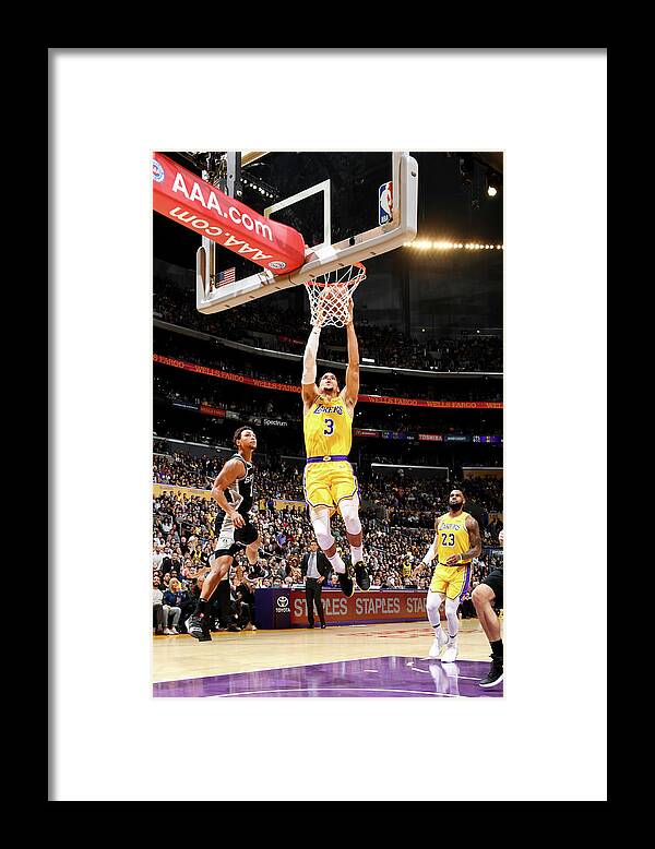 Nba Pro Basketball Framed Print featuring the photograph Josh Hart by Andrew D. Bernstein