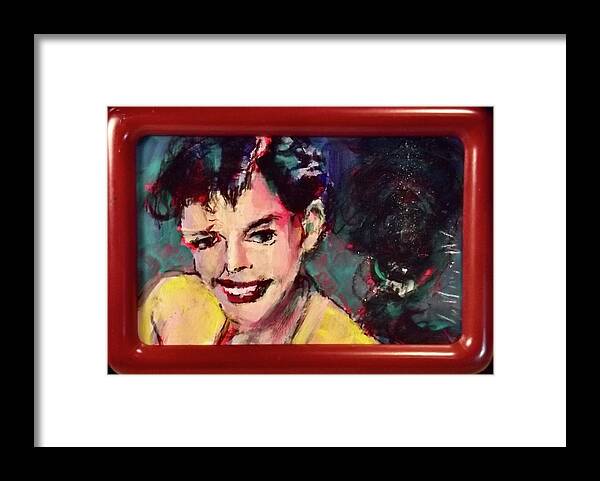 Painting Framed Print featuring the painting Judy by Les Leffingwell