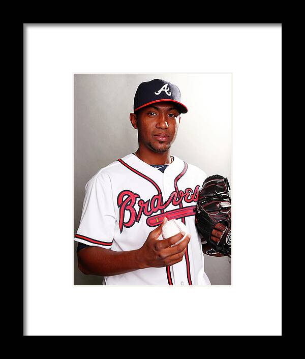 Media Day Framed Print featuring the photograph Julio Teheran by Elsa