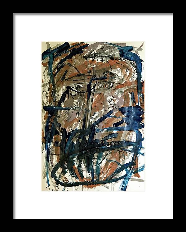 Abstract  Framed Print featuring the painting July #3 2020 by Gustavo Ramirez