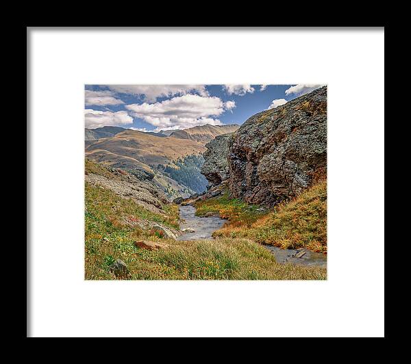  Framed Print featuring the photograph June 2023 Porphyry Gulch Afternoon by Alain Zarinelli
