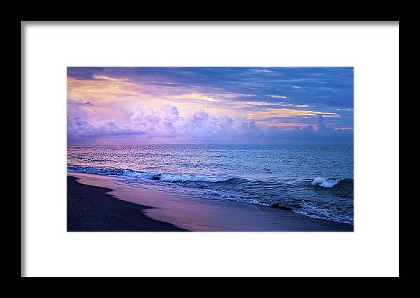 Juno Beach Framed Print featuring the photograph Juno Beach Sunrise by Rebecca Herranen