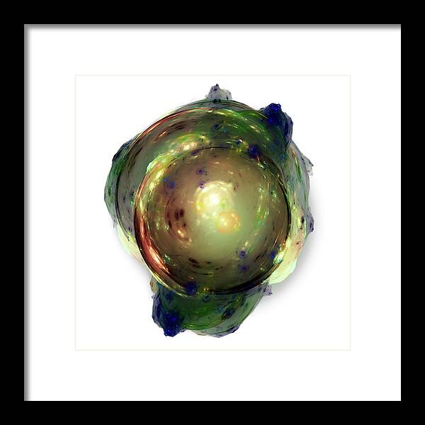  Framed Print featuring the digital art Just Before the Big Bang by Jo Voss