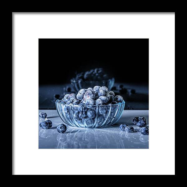 Just Blueberries Framed Print featuring the photograph Just Blueberries by Sharon Popek
