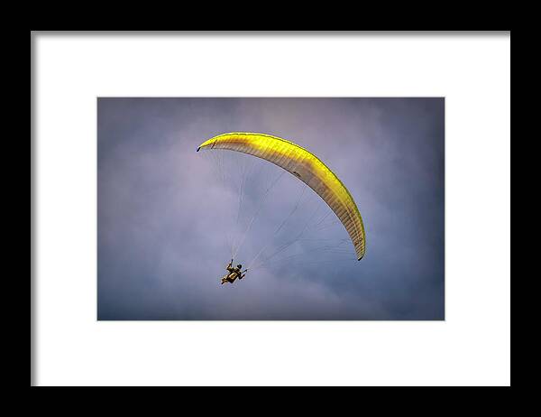 Paraglider Framed Print featuring the photograph Just Hangin' by Lindsay Thomson