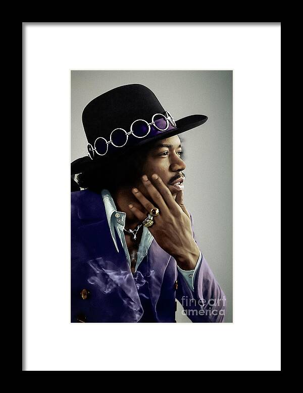 Jimihendrix Framed Print featuring the photograph Just Jimi Hendrix by Franchi Torres
