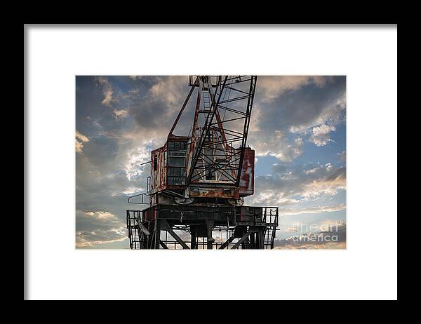 Crane Framed Print featuring the photograph Just Needs Some WD40 by Dale Powell