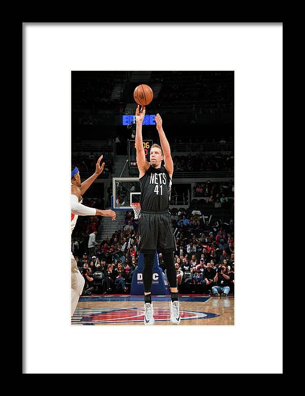 Nba Pro Basketball Framed Print featuring the photograph Justin Hamilton by Chris Schwegler