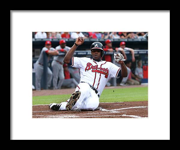 Atlanta Framed Print featuring the photograph Justin Upton by Kevin C. Cox