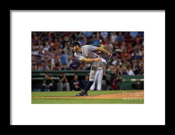 People Framed Print featuring the photograph Justin Verlander by Rich Gagnon