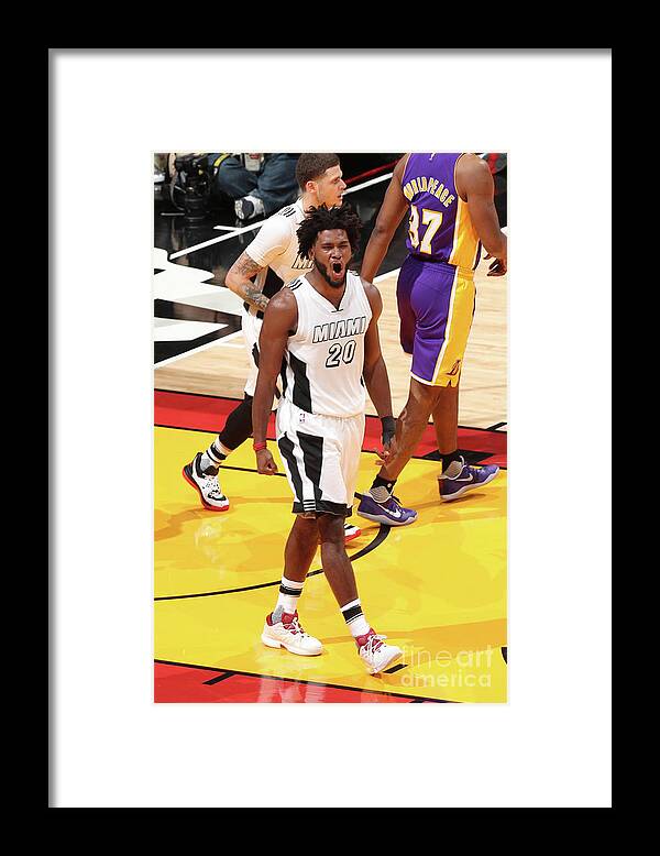 Justise Winslow Framed Print featuring the photograph Justise Winslow by Joe Murphy
