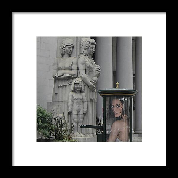 Photograph Framed Print featuring the photograph Juxtapose by Richard Wetterauer