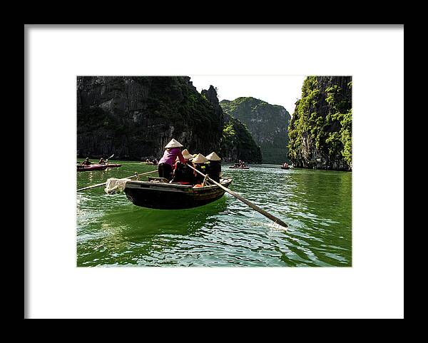 Vietnam Framed Print featuring the photograph Between Land And Sea - Bai Tu Long Bay, Vietnam by Earth And Spirit