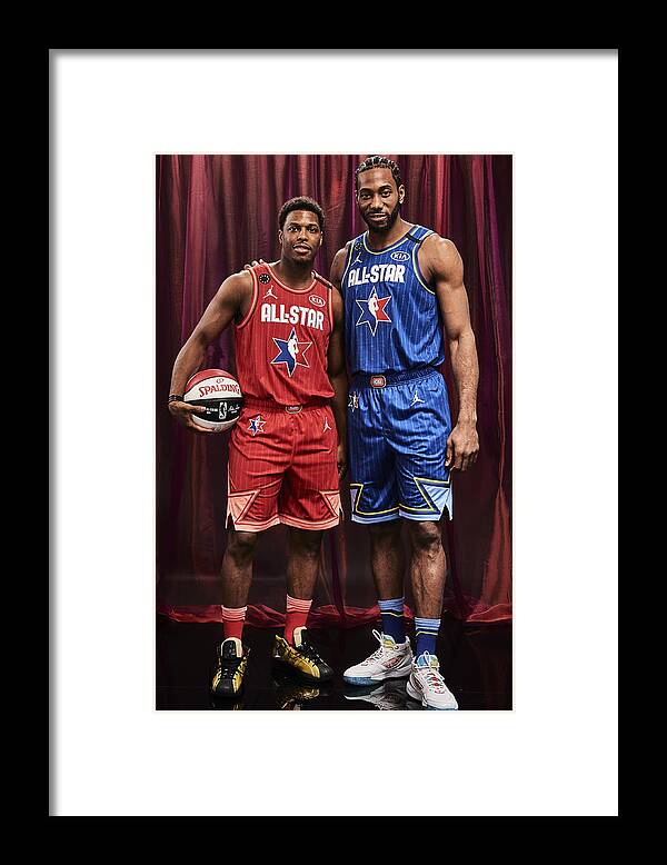Nba Pro Basketball Framed Print featuring the photograph Kawhi Leonard and Kyle Lowry by Jennifer Pottheiser
