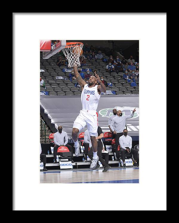 Nba Pro Basketball Framed Print featuring the photograph Kawhi Leonard by Glenn James