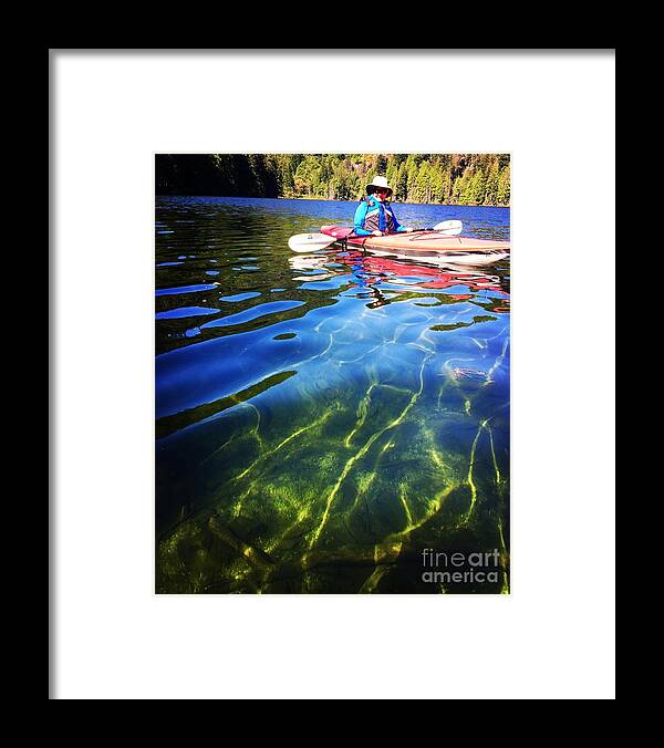 Clear Water Framed Print featuring the photograph Kayak by Bill Thomson