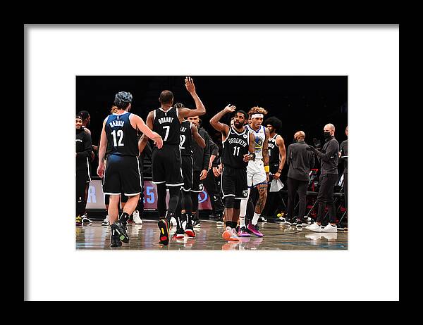 Nba Pro Basketball Framed Print featuring the photograph Kevin Durant and Kyrie Irving by Jesse D. Garrabrant