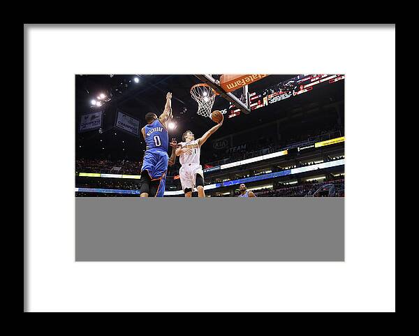 Nba Pro Basketball Framed Print featuring the photograph Kevin Durant, Goran Dragic, and Russell Westbrook by Christian Petersen