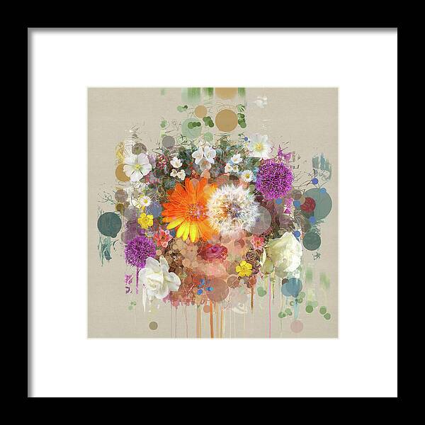 Rose Framed Print featuring the mixed media Khloris - Spring Goddess by BFA Prints