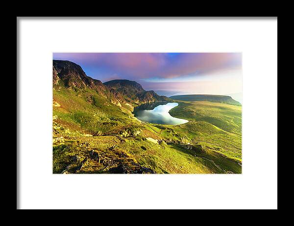 Bulgaria Framed Print featuring the photograph Kidney Lake by Evgeni Dinev